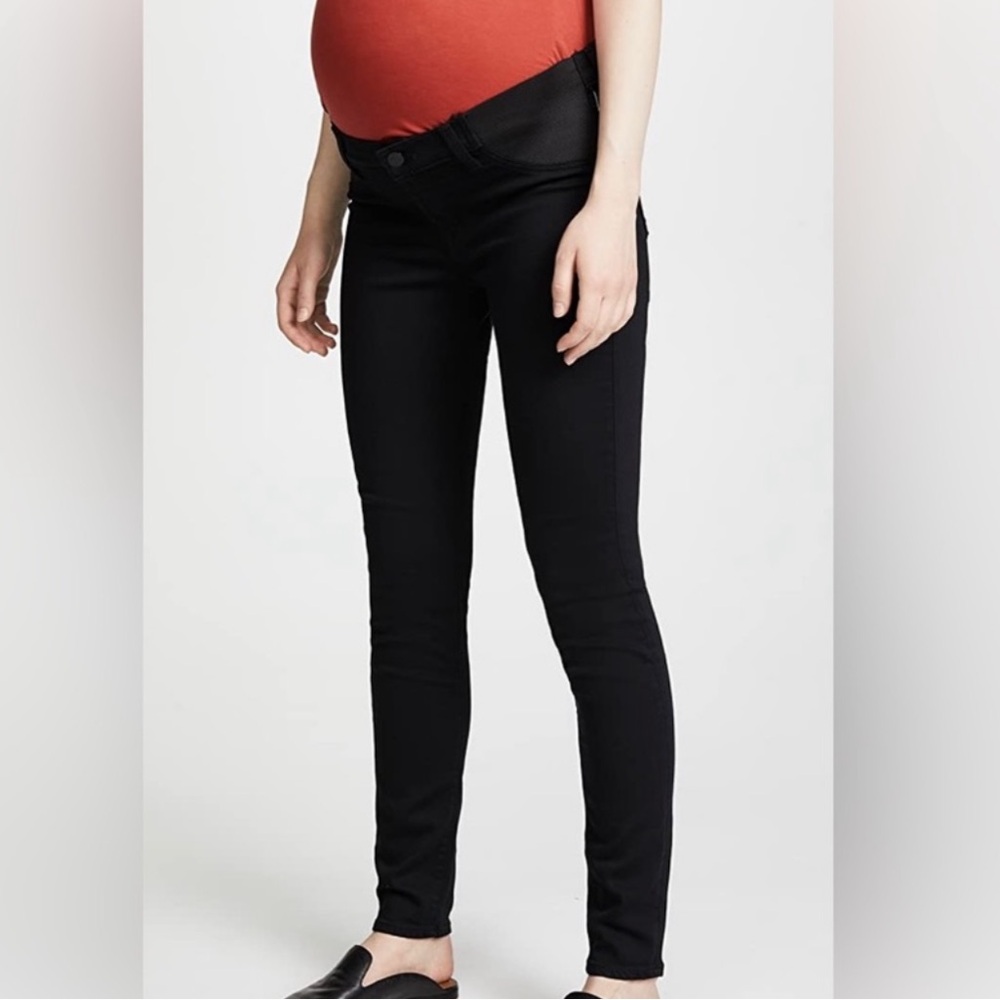J Brand Black Skinny Maternity Pants